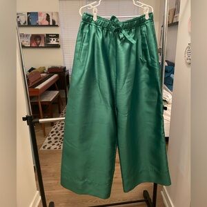Lee Matthews Satiny Emerald pants